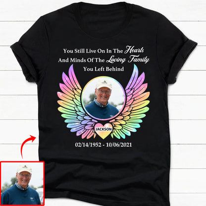 Hearts And Minds Personalized Custom Photo Memorial Shirt C654