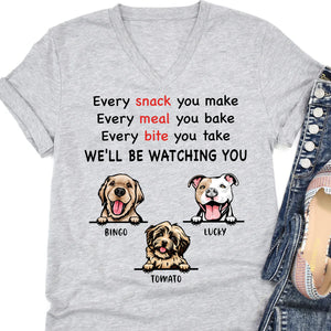 Every Snack You Make Personalized Custom Photo Dog Cat Bright Shirt C664