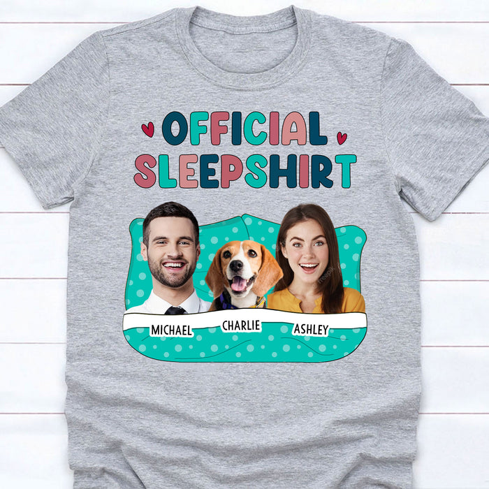Official Sleepshirt Personalized Custom Photo Dog Cat Shirt C558V2