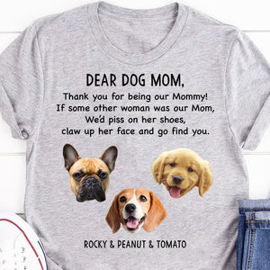 Thank You For Being My Dad Mom Personalized Custom Photo Dog Cat Pet Shirt C600