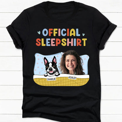 Official Sleepshirt Personalized Custom Photo Dog Shirt C554V1