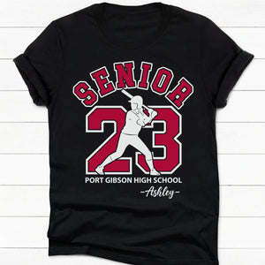 Baseball Softball Senior 2024 Personalized Custom Graduation Shirt C633