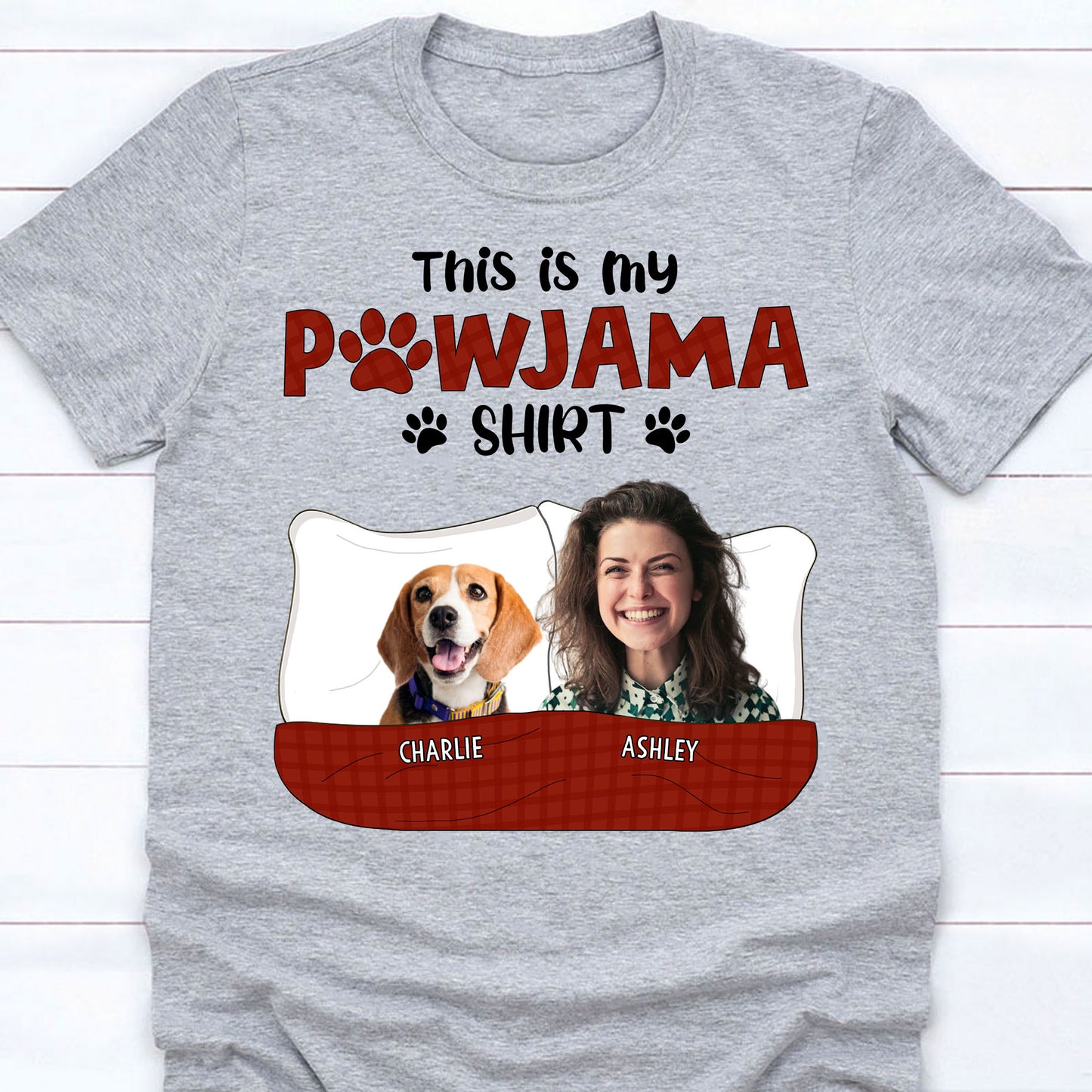 This Is My Pawjama Shirt Personalized Custom Photo Dog Shirt C653V2