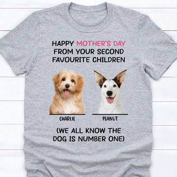 Personalized Custom Photo Dog Shirt Gift For Mom Dad T657