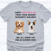 Personalized Custom Photo Dog Shirt Gift For Mom Dad T657