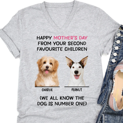 Personalized Custom Photo Dog Shirt Gift For Mom Dad T657