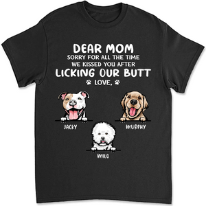 I Kissed You After Licking My Butt Personalized Custom Photo Dog Shirt T675