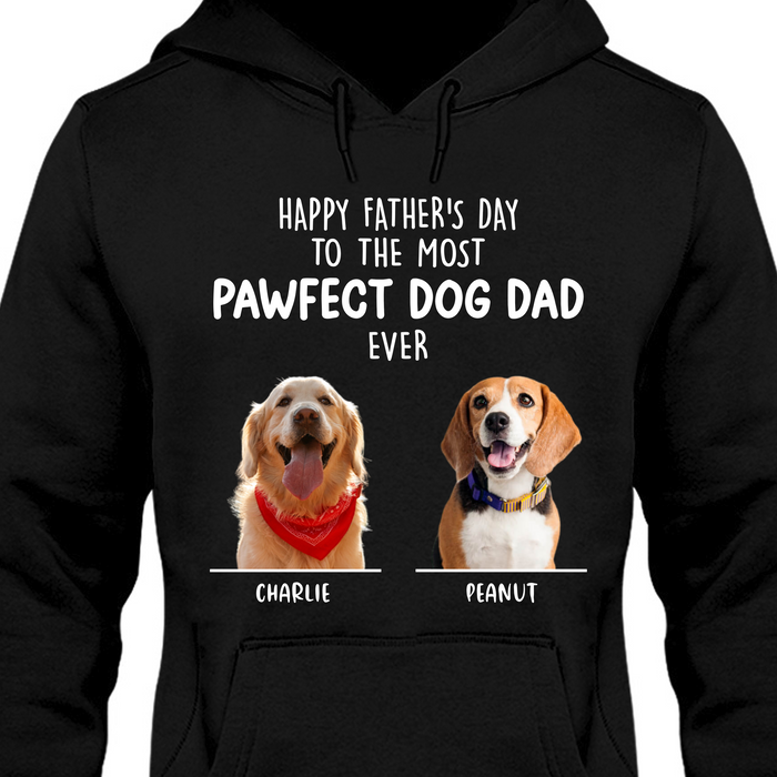 Pawfect Dad Mom Personalized Custom Photo Dog Shirt T683
