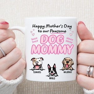 Personalized Custom Photo Dog Mug Gift For Mom Dad C658