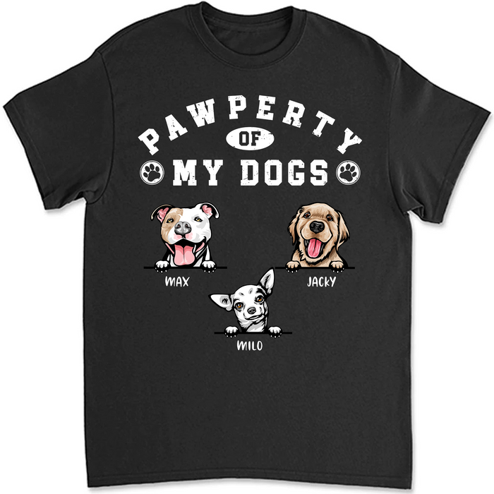 Property Of My Dog Personalized Custom Photo Dog Shirt T680