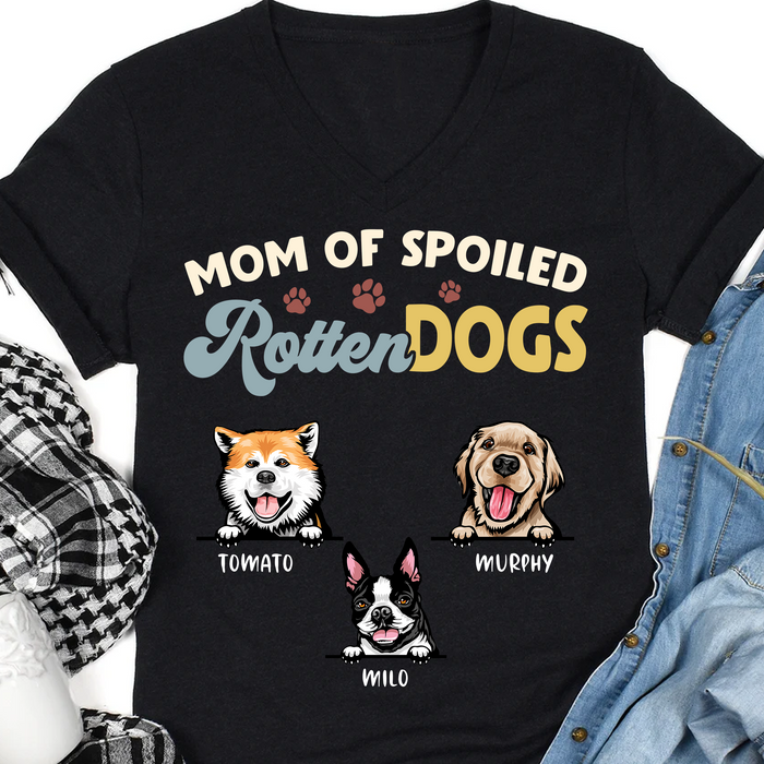 Spoiled Rotten Dog Personalized Custom Photo Dog Shirt T678