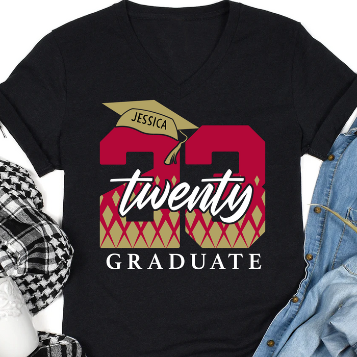Twenty 23 Graduate Personalized Custom Graduation Shirt T559
