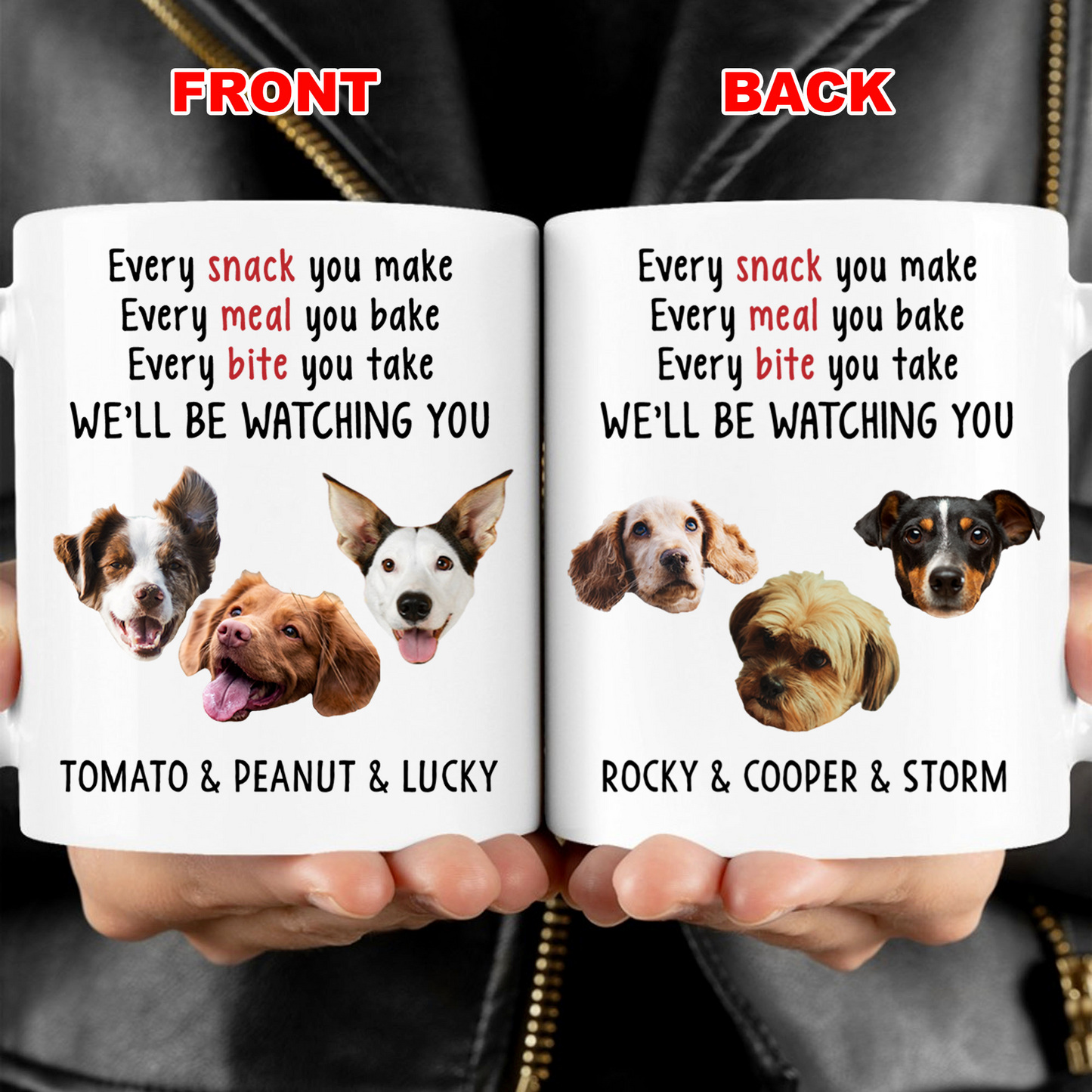 Watching You Personalized Custom Photo Dog Cat Pet Mug T511