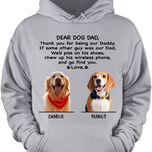 Thank You For Being My Daddy Mommy Personalized Custom Photo Dog Shirt T688