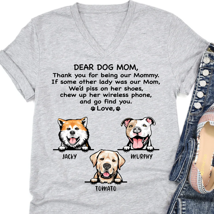 Thank You For Being My Daddy Mommy Personalized Custom Photo Dog Shirt T688